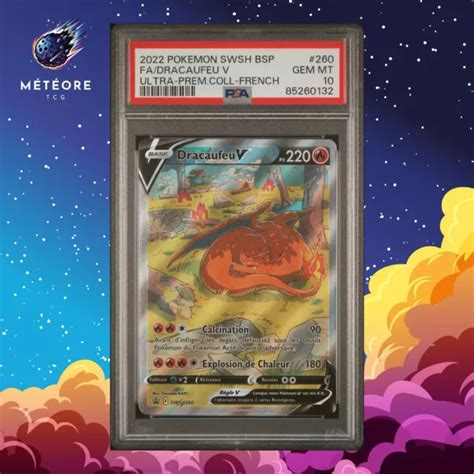 Carte Pok Mon Dracaufeu V Swsh Psa Ep E Bouclier Promo Fran Ais