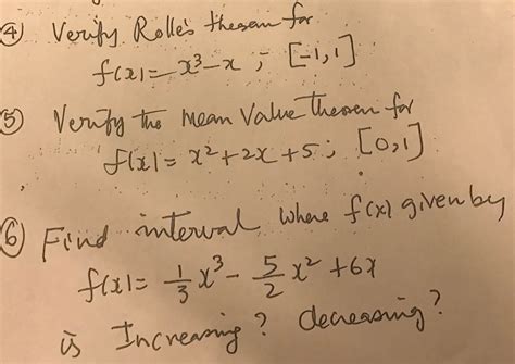 Solved Verify Rolles Theorem For F X X 3 X 1 1 Chegg