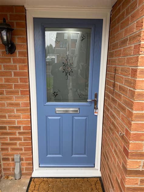 Composite Door Uniglaze Carlton Bespoke Colour Glass