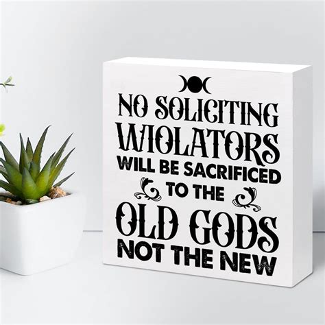 Letrero De No Soliciting For House Funny Violators Will Be Sacrificed