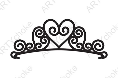 Tiara Crown Svg File For Cricut Graphic By Artychoke Design · Creative Fabrica