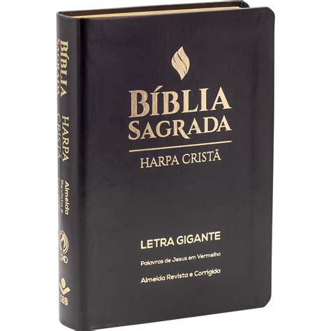 Bíblia Sagrada Harpa cristã letra gigante palavras de Jesus em