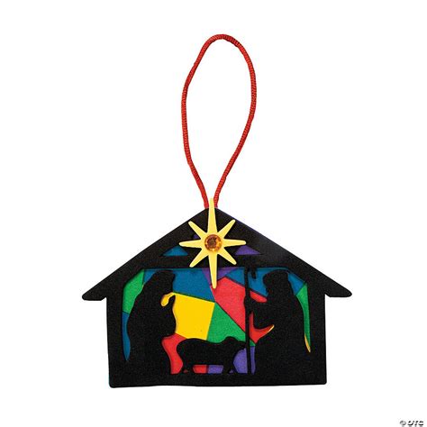 Nativity Silhouette Christmas Ornament Craft Kit