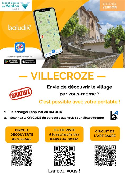 Circuit connecté Baludik Circuit découverte de Villecroze Villecroze