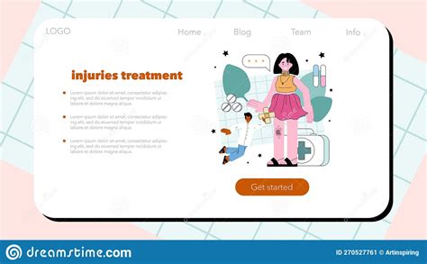 Traumatologist And Trauma Surgery Doctor Web Banner Or Landing Page