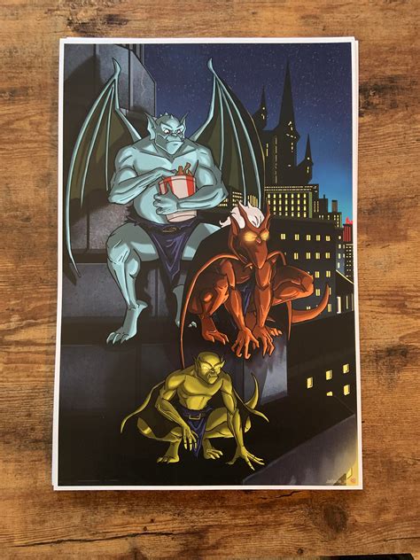 Gargoyles Fan Art Poster Print - Etsy