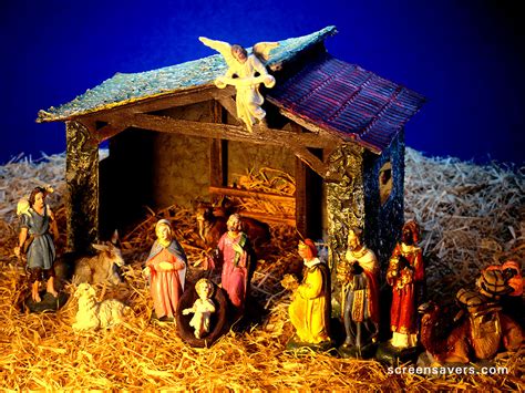 77 Free Christmas Nativity Wallpapers WallpaperSafari