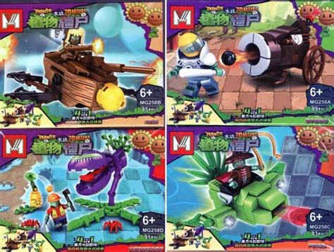 Bloques Para Armar Plants Vs Zombies 4 En 1 Nuevo 2022 En Venta En