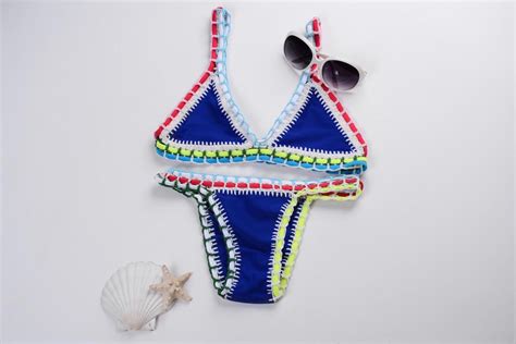 Dames Bikini Bali Boho Ibiza Bikini Maat Medium Royal Blue Blauw Bol