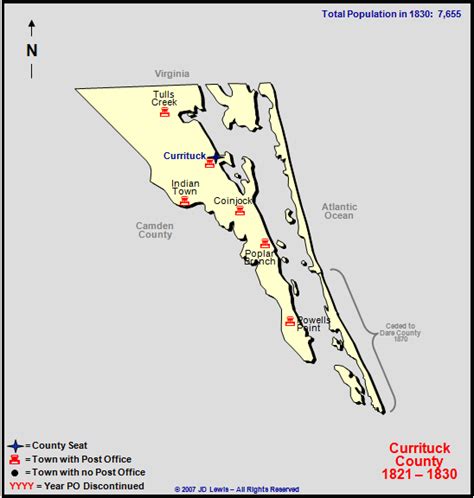 Currituck County, NC - 1821 to 1830