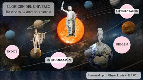 EL ORIGEN DEL UNIVERSO BASADO EN LA MITOLOGÍA GRIEGA by ghyna llopiz