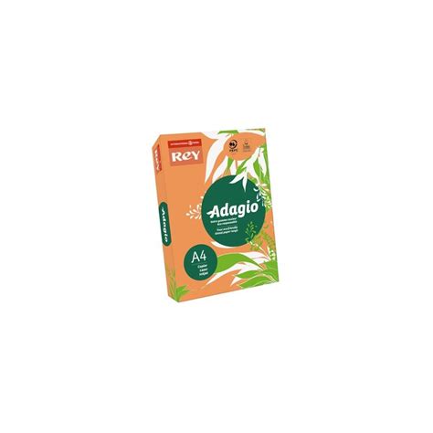 Resma 500 Folhas Papel Fotocópia Adagio A4 80g Intenso 21 Laranja