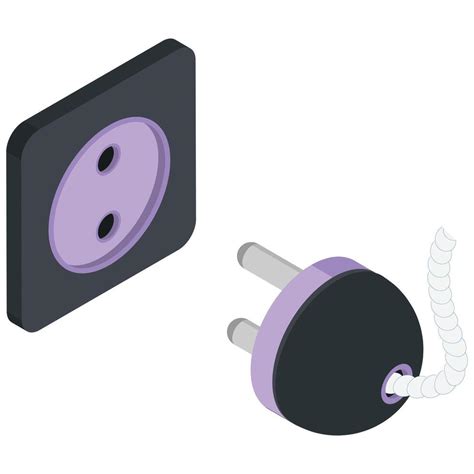 Isometric Electric Plug And Socket 40524062 Vector Art At Vecteezy