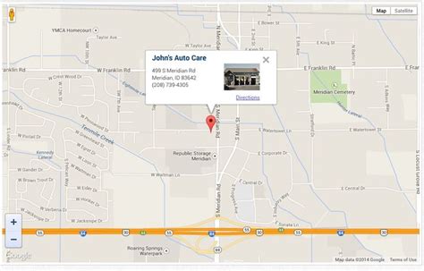 Find Us Meridian Idaho Map Water Tower