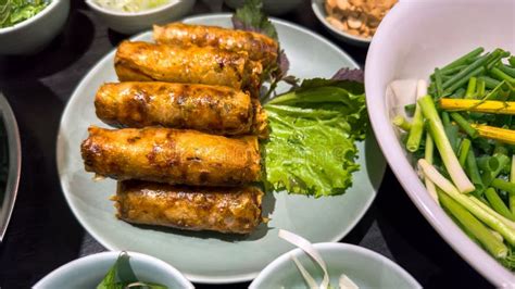 Vietnamese Fried Spring Rolls Known As Nem Ran Traditional Dish In