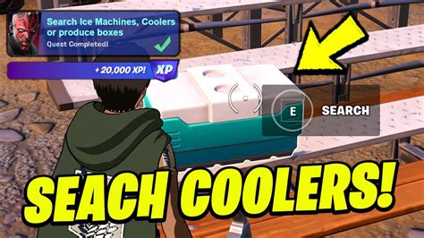 How To EASILY Search Ice Machines Coolers Or Produce Boxes Fortnite