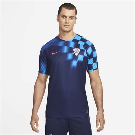 Nike Croatia 202223 Stadium Away Mens Dri Fit Soccer Jersey In Blue