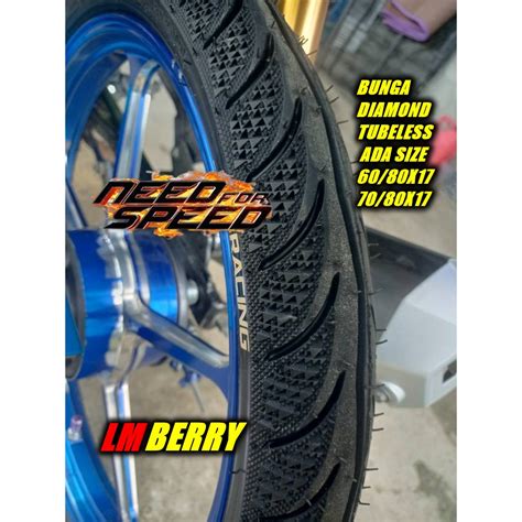 Tayar Motor Scooter Tubeless Tayar Ex5 Lc135 Tayar 50 60 17 60 90 17 70