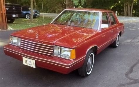 5 500 All Original K Car 1983 Dodge Aries Barn Finds