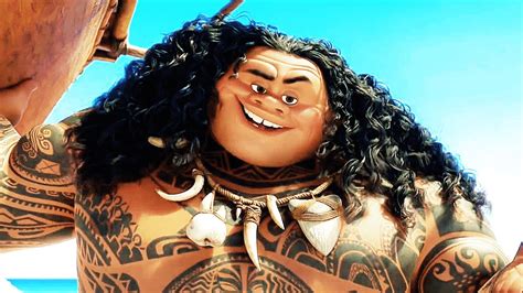 Moana Clip Moana Meets Maui 2016 Dwayne Johnson Youtube