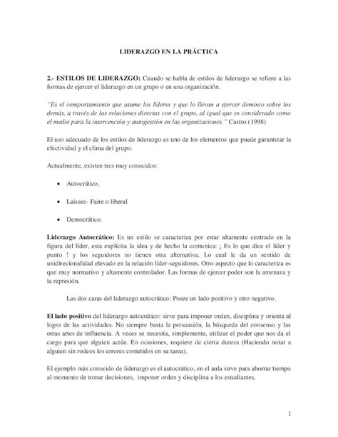 PDF LIDERAZGO EN LA PRÁCTICA 2 ESTILOS DE PDF fileESTILOS DE