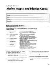 Medical Asepsis And Infection Control Chapter Pdf Course Hero