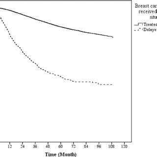 Overall Survival Curves Between Treated And Delayed Untreated Patients