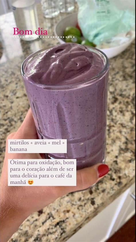 Receita Vitamina De Mirtilos Receitas De Smoothies Saud Veis