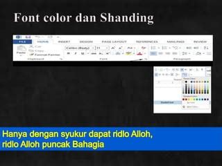 Belajar Dasar Microsoft Word PPT