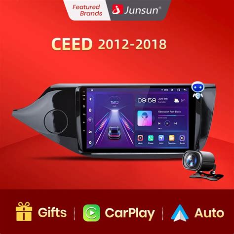 Junsun V1pro AI Voice 2 Din Android Radio Samochodowe Dla KIA CEED JD