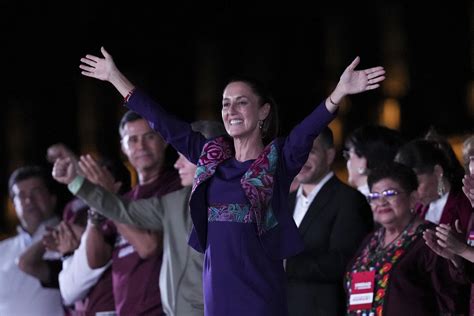 Mexico Elects Claudia Sheinbaum As Its First Woman President In Countrys 200 Year History