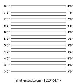 Police Mugshot Height Chart