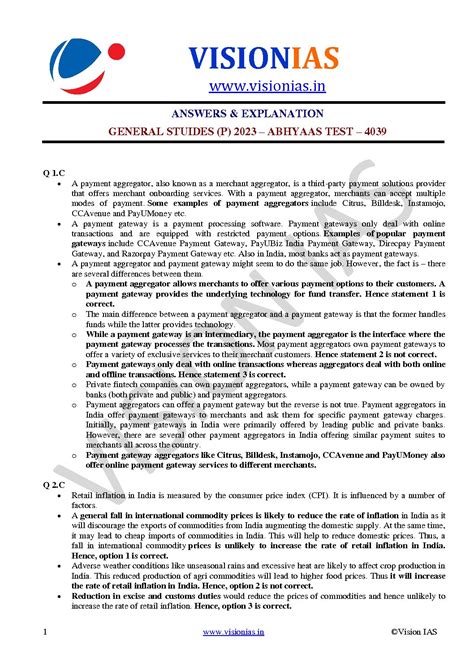 VISION IAS PRELIMS PT ABHYAAS 2023 GS TEST 1 4039 BLACK WHITE