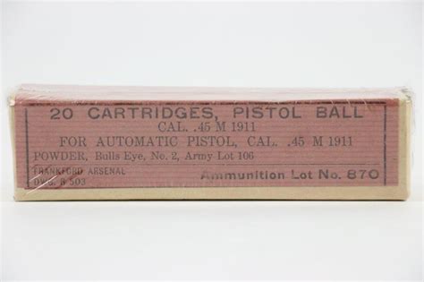 Unopened Box 1940 45 M1911 Ammo Legacy Collectibles