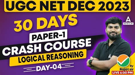 UGC NET Paper 1 Logical Reasoning Preparation UGC NET Reasoning Crash