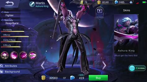 Mobile Legends New Hero Martis The Ashura King Say Goodbye To