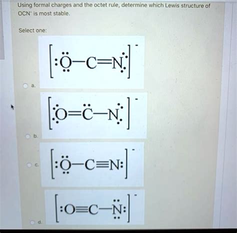 Ocn Lewis Structure