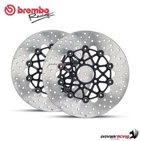 Pair Of Brembo The Groove Front Brake Discs 292mm For Harley