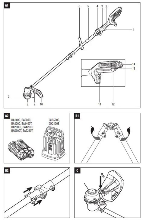 EGO ST1300E S 56 Volt Lithium Ion Cordless Line Trimmer Instruction Manual