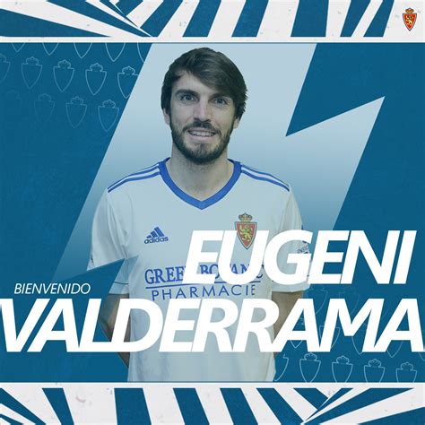 Real Zaragoza 🦁🤍💙 On Twitter 📯 Oficial Eugeni Valderrama Nuevo