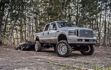 Wheel Offset 2005 Ford F 250 Super Duty Aggressive 1 Outside Fender