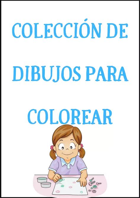 Colección de dibujos para colorear profe social