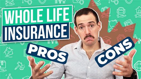 Pros And Cons Of Whole Life Insurance Canada Youtube