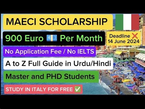 MAECI Scholarship 2024 25 Scholarship In Italy Study In Italy 900