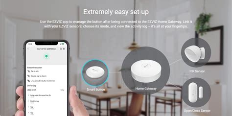 Ezviz T3c Smart Home Smart Button With Small And Light Design