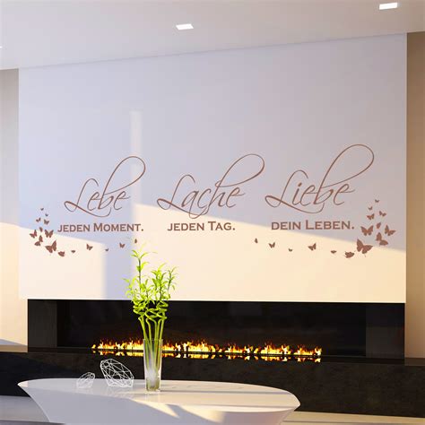 Wandtattoo Lebe Lache Liebe Modernes Wand Bild F Wohnzimmer