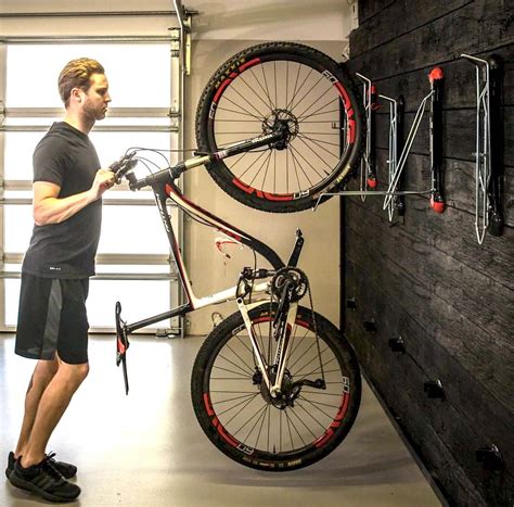 Mountain Bike Wall Rack | Swivel Vertical Storage Mount | Tires 2.1 ...