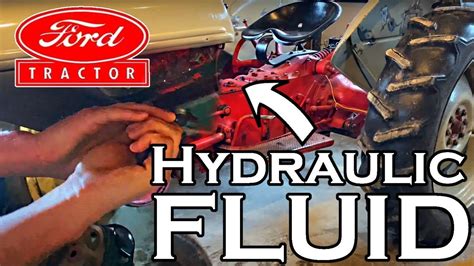 Ford 8N Tractor Changing Transmission Hydraulic Fluid YouTube