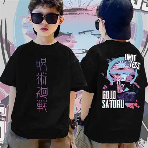HOT Jujutsu Kaisen เสอยดเดก Gojo Satoru พมพ Super Hot Cool Anime แขนสน Lazada co th