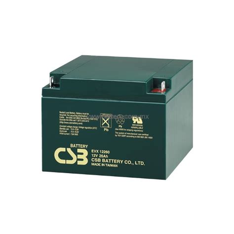 BaterÍas Csb Evx12260 12v 26ah BaterÍas Para Ups BaterÍas Para Nobreak